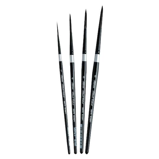 Silver Brush Limited Black Velvet® Liner Brushes Set